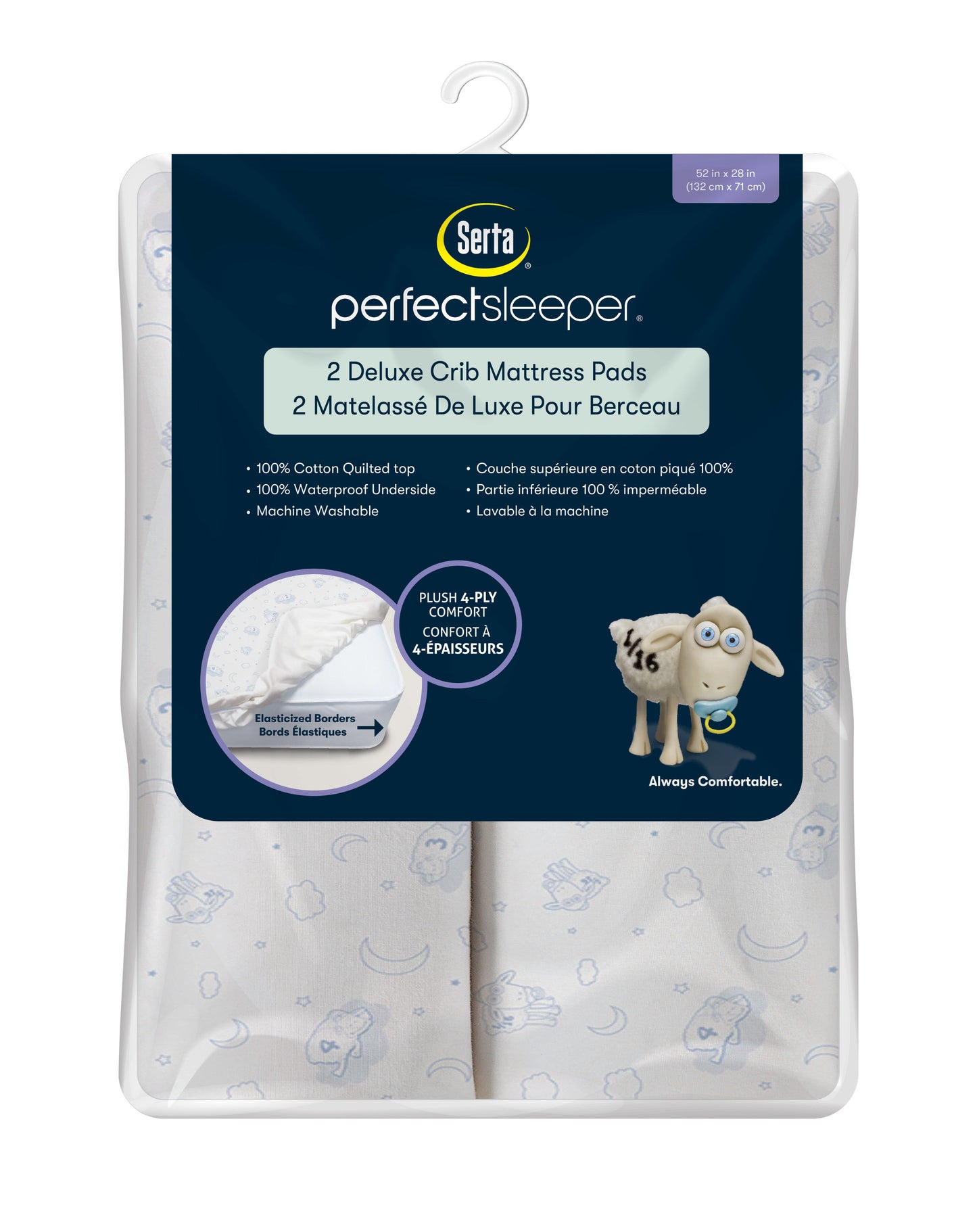 Deluxe Crib Mattress Pad - 2 Pack