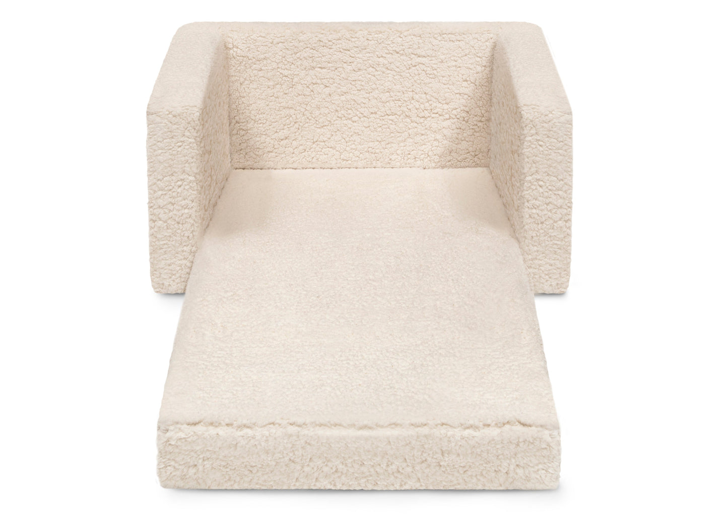 Personalized Cozee Flip-Out Sherpa 2-in-1 Convertible Chair to Lounger for Kids