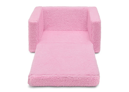 Personalized Cozee Flip-Out Sherpa 2-in-1 Convertible Chair to Lounger for Kids