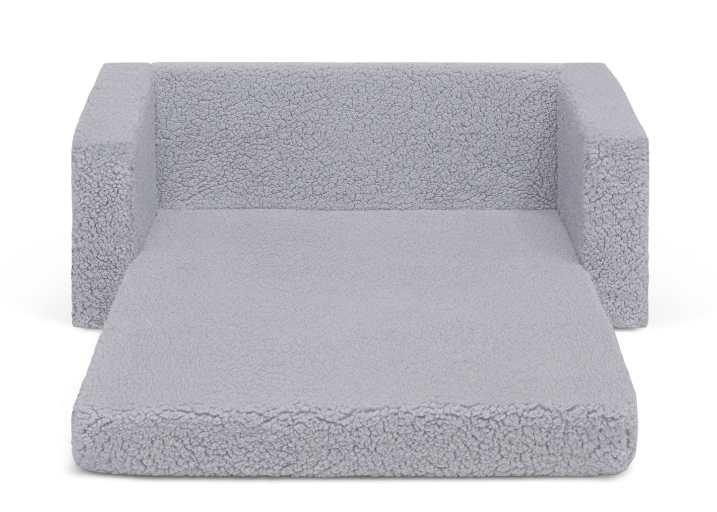 Personalized Cozee Flip-Out Sherpa 2-in-1 Convertible Sofa to Lounger for Kids