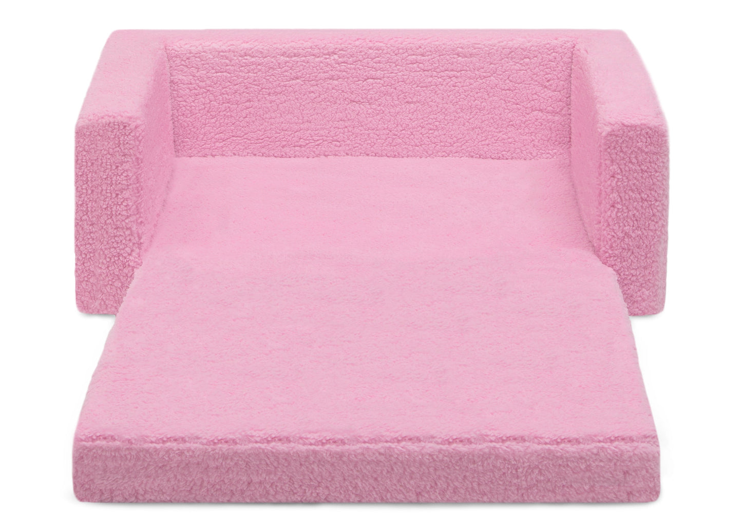 Personalized Cozee Flip-Out Sherpa 2-in-1 Convertible Sofa to Lounger for Kids