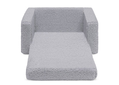 Personalized Cozee Flip-Out Sherpa 2-in-1 Convertible Chair to Lounger for Kids