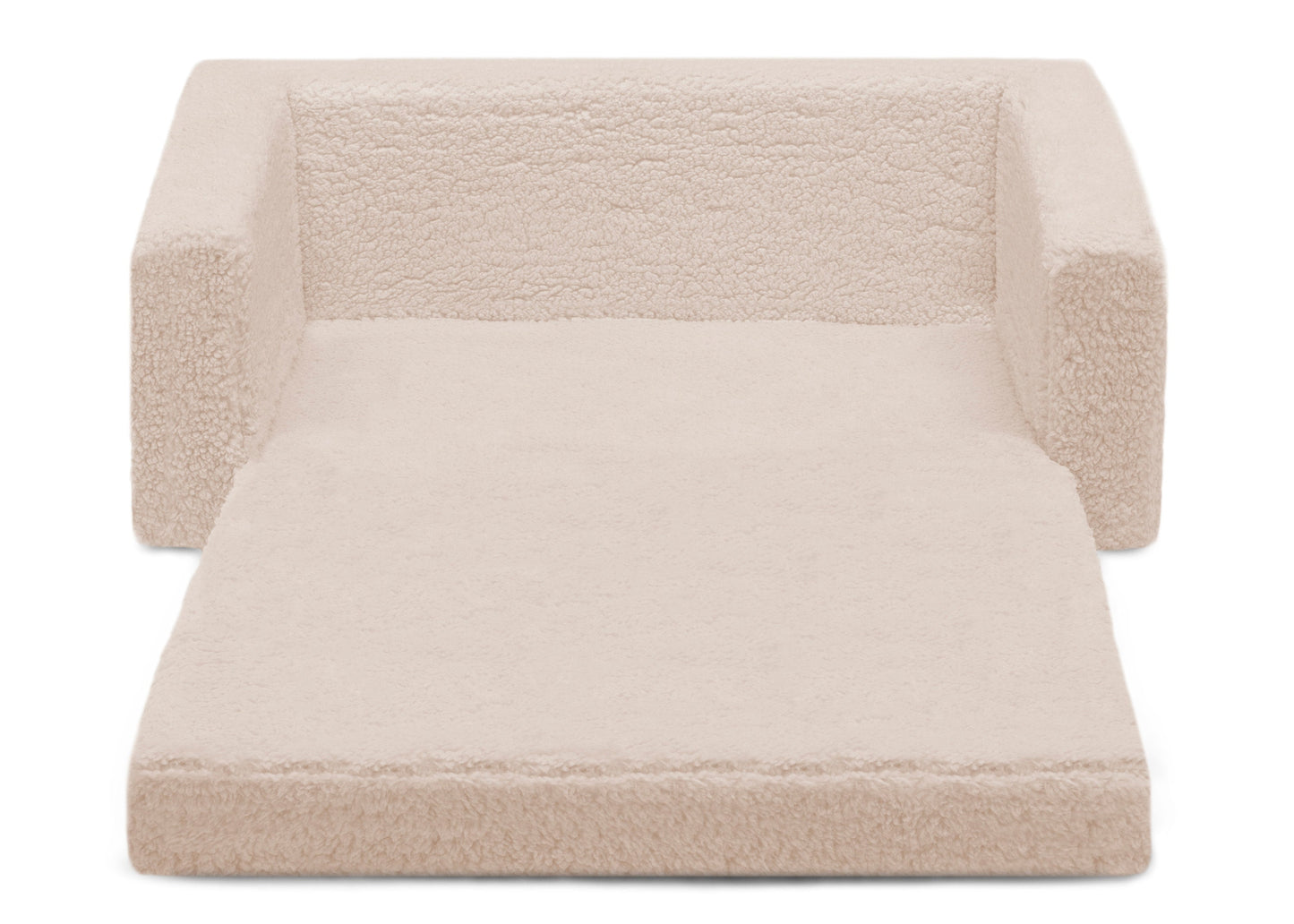 Personalized Cozee Flip-Out Sherpa 2-in-1 Convertible Sofa to Lounger for Kids