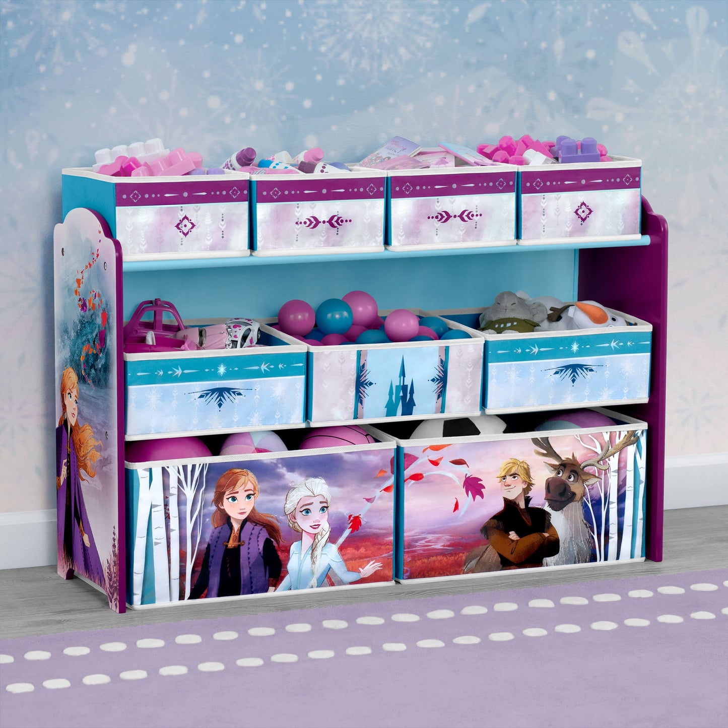 Frozen Deluxe 9 Bin Design and Store Toy Organizer