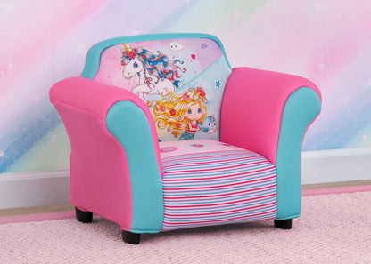 Precious Moments Upholstered Chair with Sculpted Plastic Frame