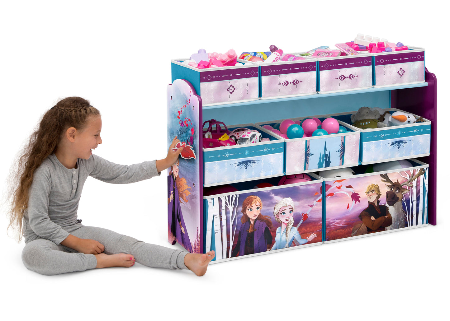 Frozen Deluxe 9 Bin Design and Store Toy Organizer