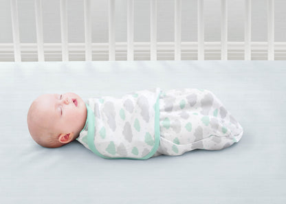 Little Lambs Adjustable Swaddle Wrap - Size Small/Medium, Fits Babies 0-3 Months/7-14 lbs., 3-Pack